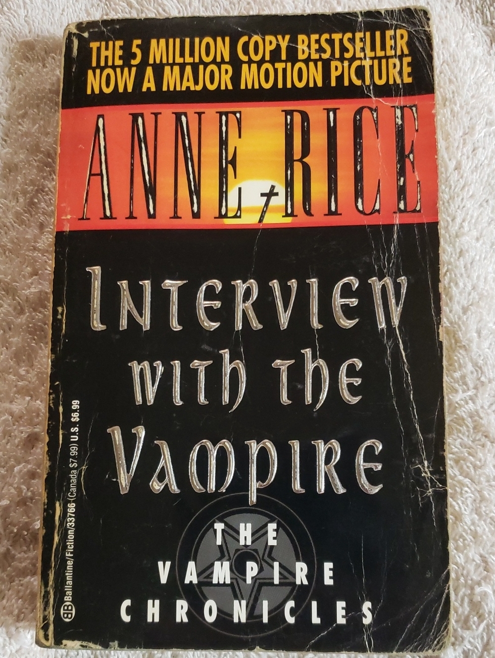 📚4 For $20 - Anne Rice Interview with the Vampire - Black Paperback Novel